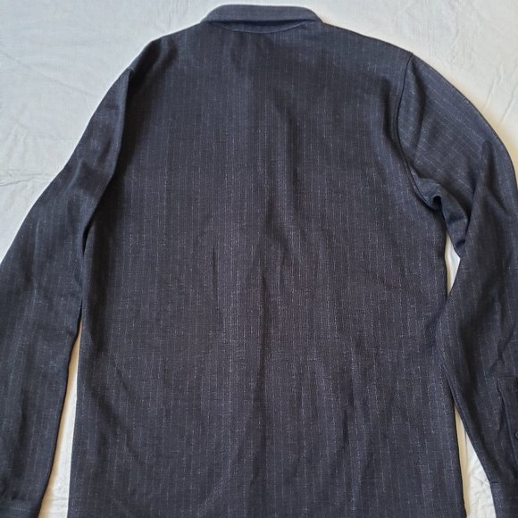 Vince Stripe Cotton Button-Down Shirt - Picture 4 of 9